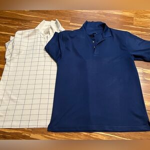 Blue and Plaid Polo Shirts